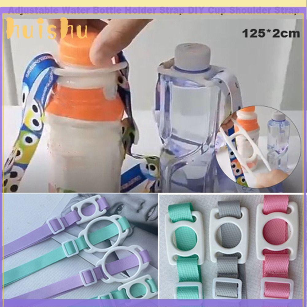 HUISHU Có thể điều chỉnh Dây đeo giữ chai nước Nhiều màu Di động Dây khóa Ấm đun nước Chất lượng cao Phổ thông Dây đeo vai cốc tự làm Phụ kiện du lịch cắm trại dã ngoại