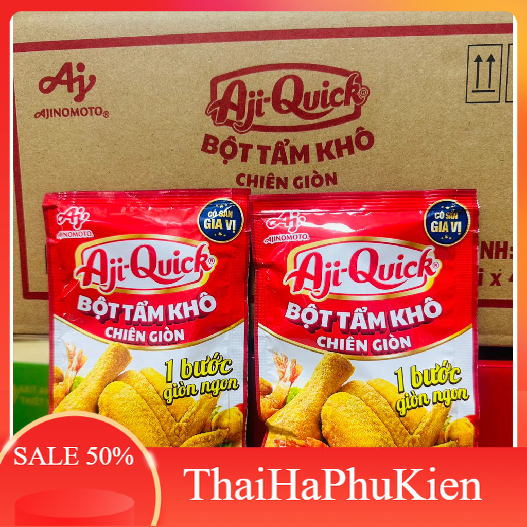 Combo 10 gói Bột chiên giòn Aji-Quick gói 42g
