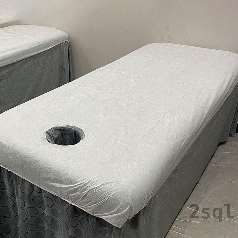10 cái ga trải giường spa dùng một lần Ga Trải Giường mát xa Ga Trải Giường thoáng khí Ga Trải Giường lỗ hở bằng vải không dệt mềm mại làm đẹp Thẩm mỹ viện