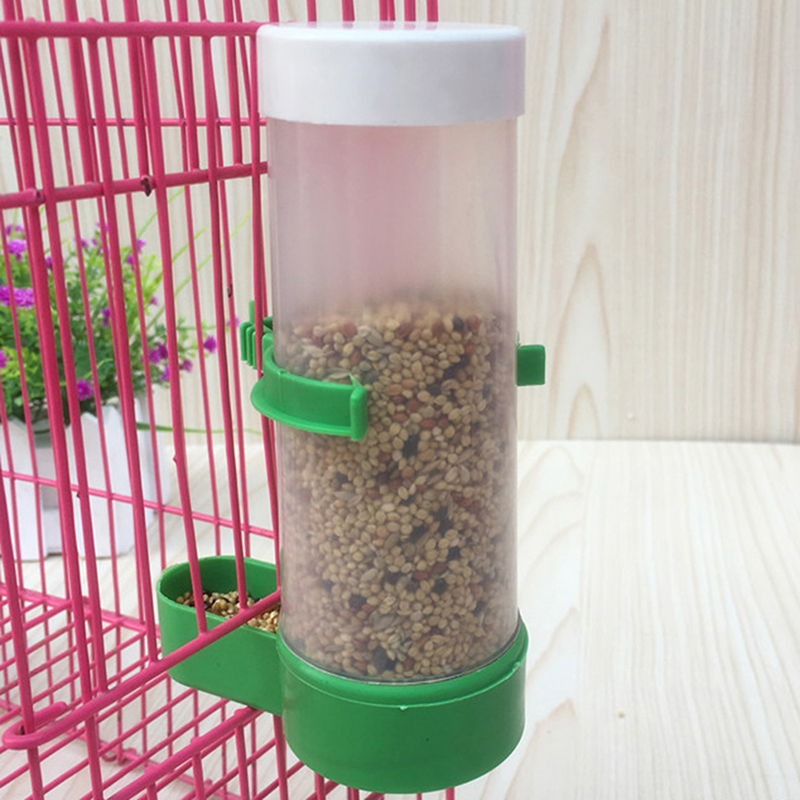 Cangfenlu Pet lồng Aviary Chim Vẹt budgie Canary uống rượu trung chuyển thực phẩm waterer Clip