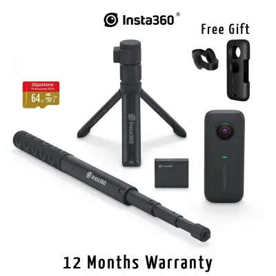 Insta360 One X Camera with Bullet Time Bundle Memory Card Battery