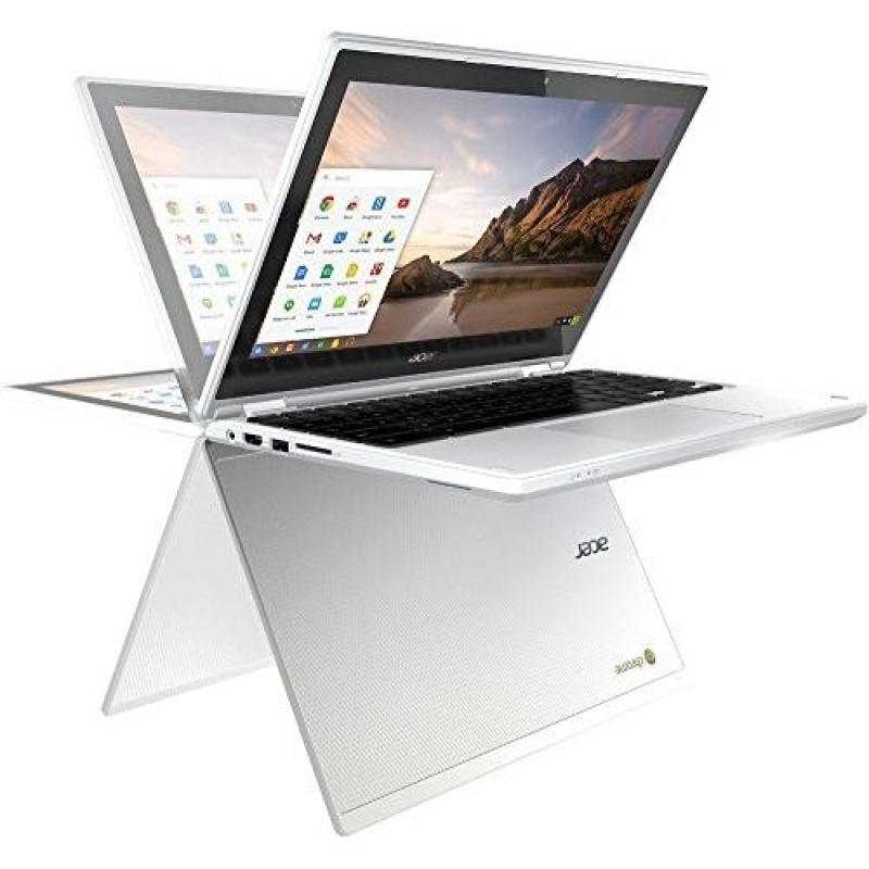 Newest Flagship Acer R11 11.6 IPS HD 2-in-1 Convertible Touchscreen Chromebook - Intel Quad-Core N3160 1.6GHz, 4GB RAM, 32GB SSD, 802.11ac, Bluetooth, HD Webcam, HDMI, USB 3.0, Chrome OS - White