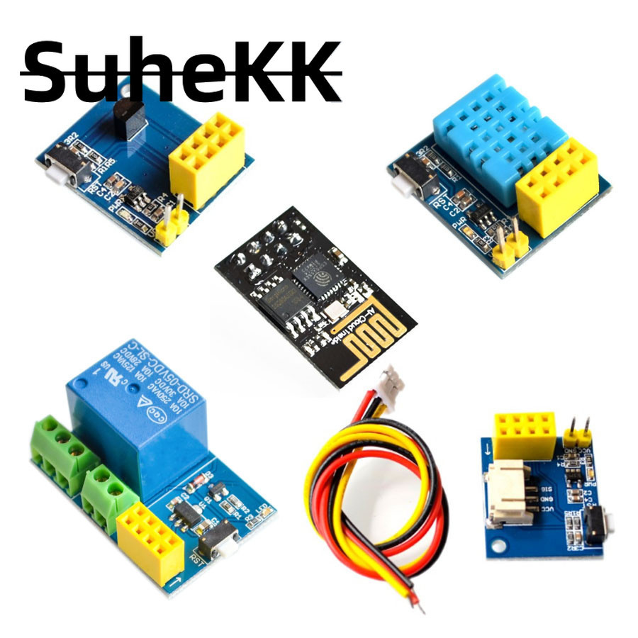 Esp8266 5V WiFi rơle mô-đun Những điều nhà thông minh điều khiển từ xa công tắc điện thoại APP DHT11 Độ ẩm nhiệt độ ESP-01 ESP-01S