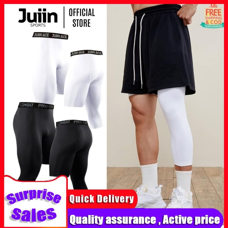 DRY-FIT running fitness tights men's basketball football quick-drying  breathable training pants nine-point compression leggings thin