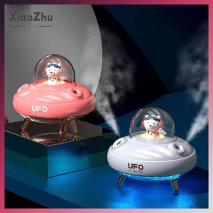 ภาพหน้าปกสินค้า[Top qy!] xiaoZhchu with wholesale! Spray double cute pet home hfier bedroom office table mini USB night light air per ที่เกี่ยวข้อง