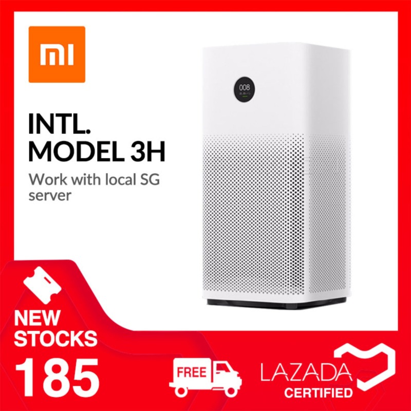 Xiaomi International Version Air Purifier 3H 400 CADR Touch OLED Display Blue HEAP Filter Compatible with Air Cooler Fan Circulator Air Conditioner Singapore