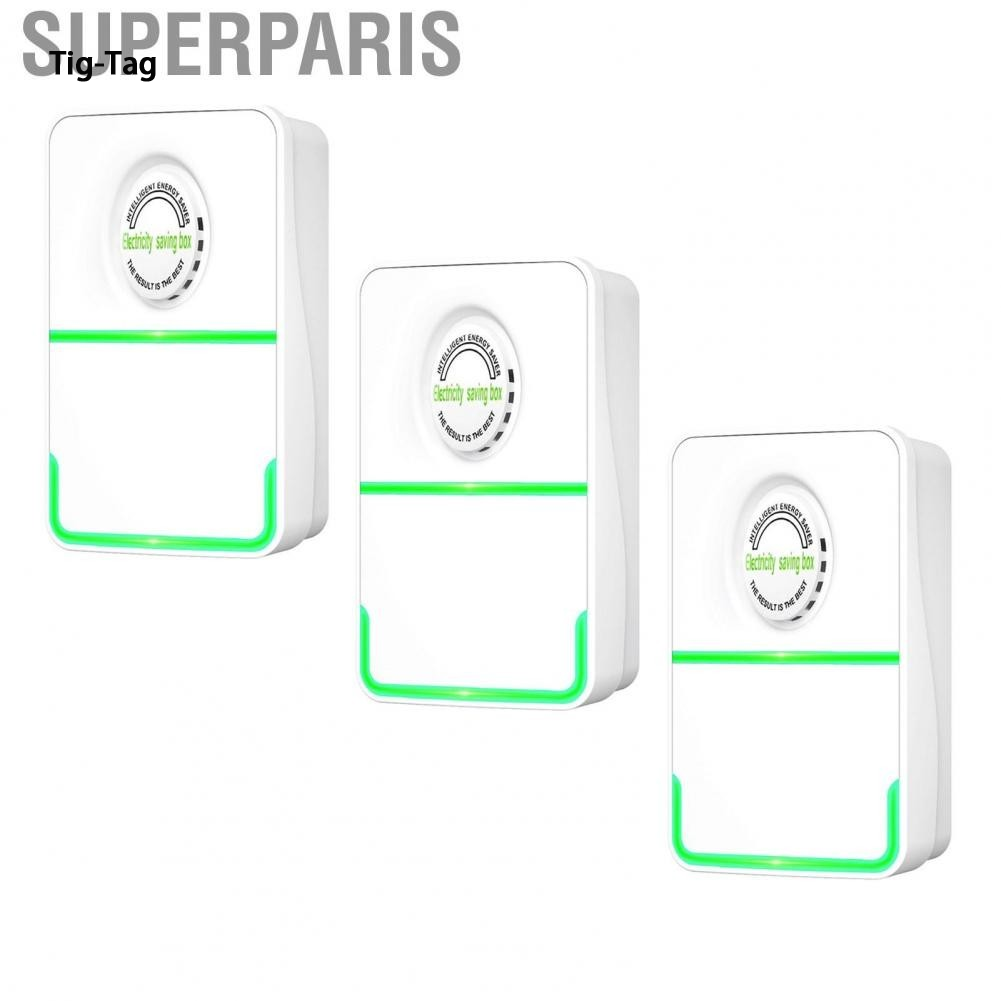 Tig-tag superparis tiết kiệm năng lượng cắm tiêu thụ thấp PC chống cháy vỏ hộp điện 90 ‑ 250V 3 cái cho Nhà thiết bị điện lớn