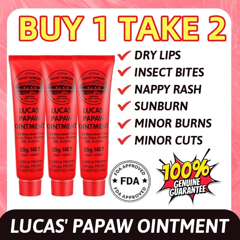 Lucas Papaw Ointment 25g | Lip Balm & Burn Relief