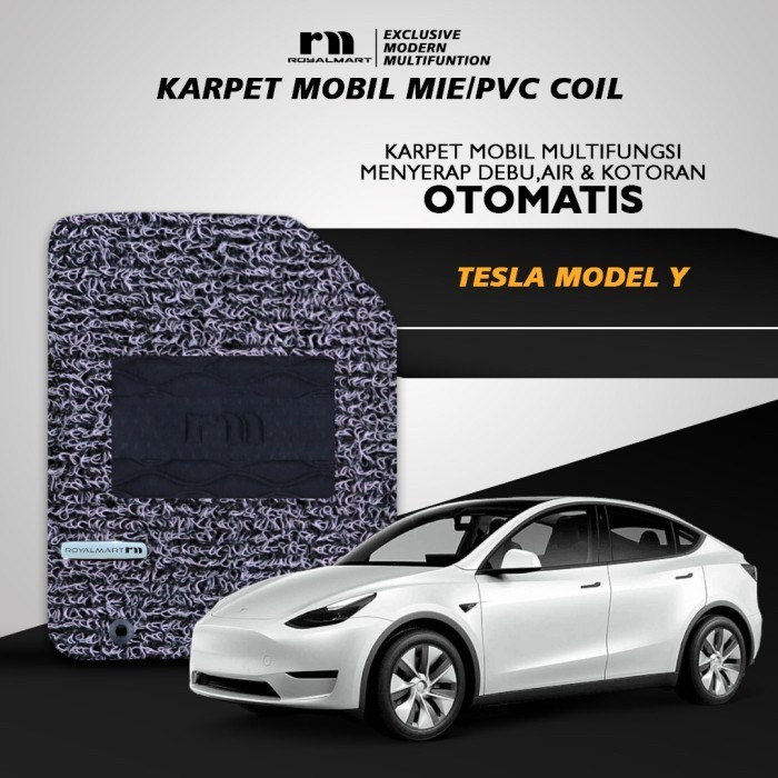 Royal Mart - Karpet Mobil TESLA MODEL Y FULL SET/Carpet Mie Bihun Premium Keset PVC Anti Slip Aksesoris Interior Mobil Harga 702,000 rupiah*Gratis Ongkir