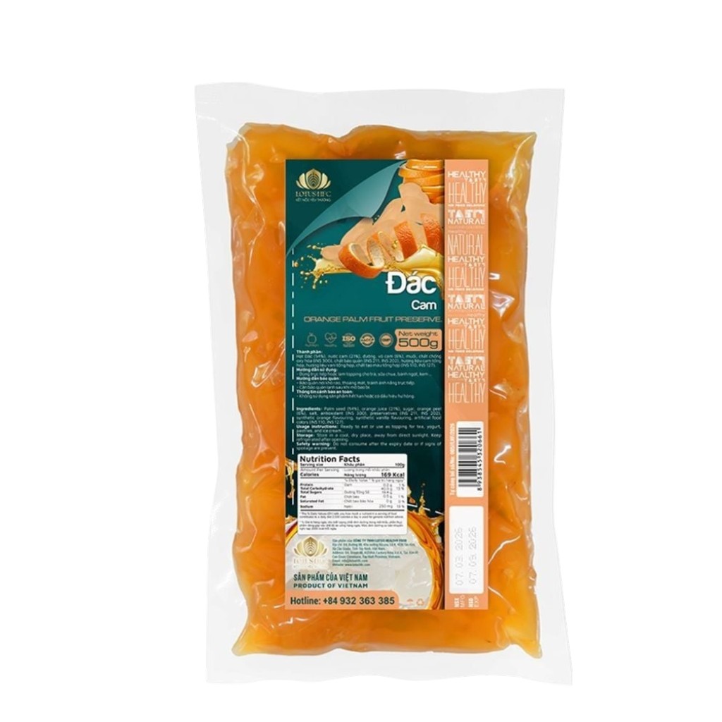 Đác cam Lotus gói 500g