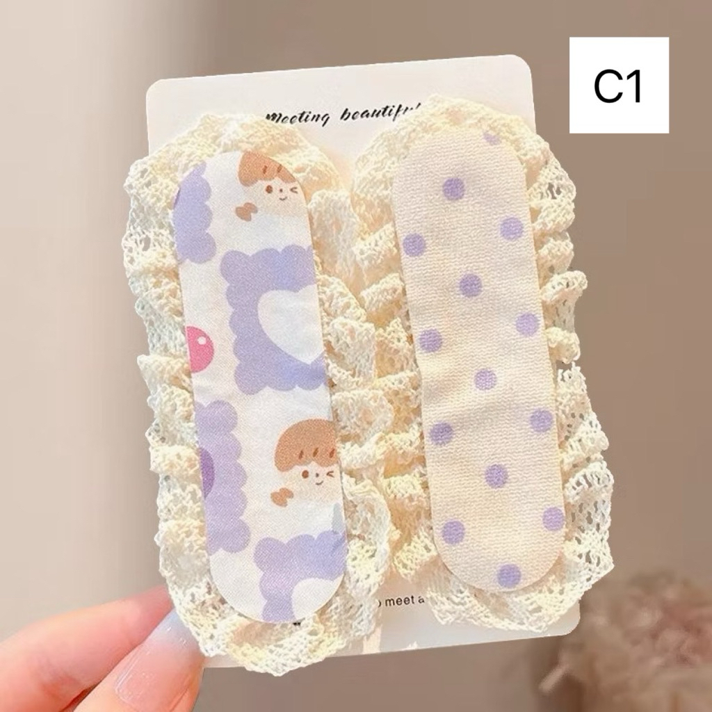 Băng Đô Miếng Dán Tóc Magic Dán Hoa Dễ Thương Thời Trang Hàn Quốc - Phụ Kiện Tóc