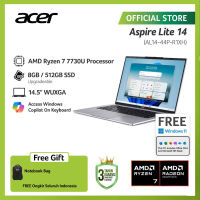 ACER LAPTOP ASPIRE LITE 14 AL14-44P-R64E 15.6″ FHD AMD RYZEN 5 7430U RAM 8GB STORAGE 512GB SSD AMD RADEON GRAPHICS WINDOWS 11