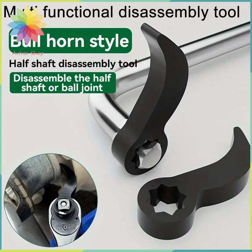 HETU070703. Trục truyền động 1/2 Dụng cụ tháo lắp nửa trục Loại góc Góc điều chỉnh Cái đòn bẩy hình sừng bò Bền bỉ Hình vuông Cờ lê mở Công cụ cơ khí