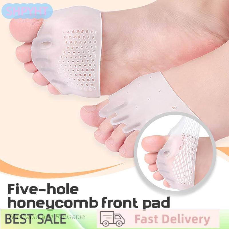 Xunyu Honeycomb Toe Separator Gel 5 Holes 4 Pairs Silicone Pads Help Relieve Pain Pads Prevent Blisters Foot Care ราคา 134 บาท*ส่งฟรี
