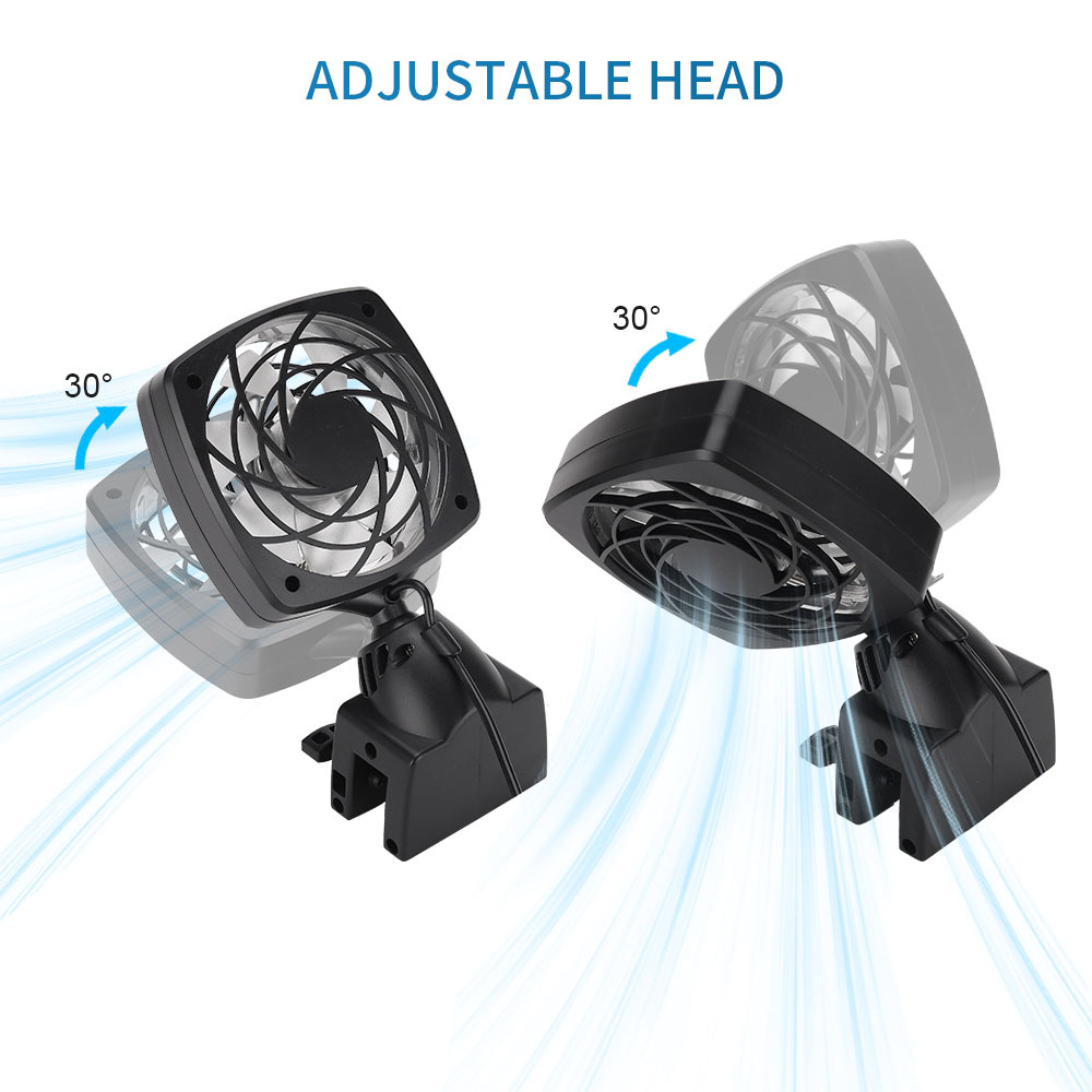 Aquarium Fan Aquarium bị làm lạnh Hệ thống quạt tản nhiệt cho muối nước ngọt bể cá cảnh kiểm soát nhiệt độ làm mát