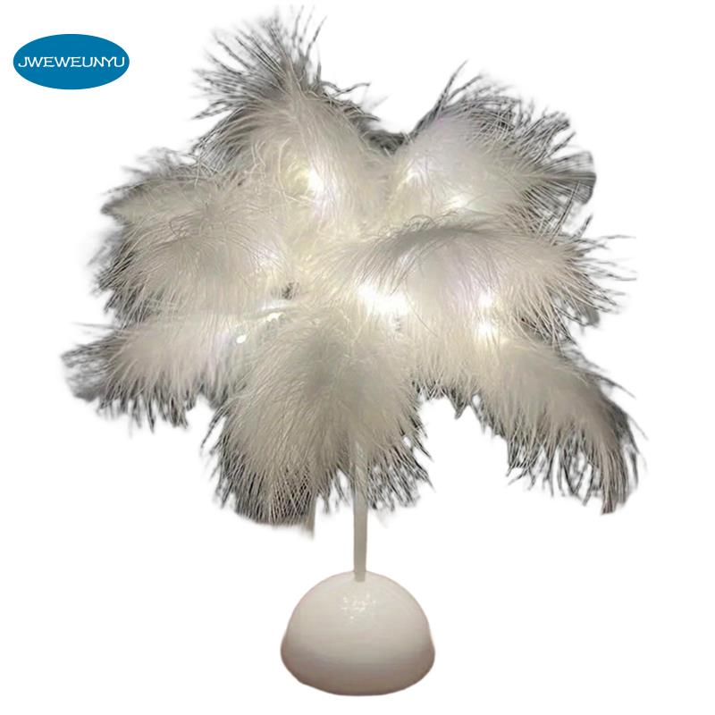 【SEES】Table Lamp Warm White Light Tree Lampshade LED Wedding Decorative Lights Birthday Gift Home Decor for Girls
