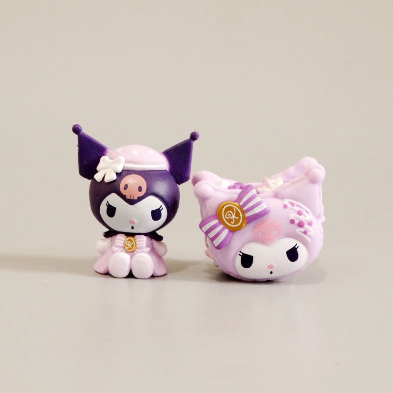 Giai điệu chó pacha mới kuromi chó tai lớn gashapon đồ chơi thực phẩm đồ trang trí Hộp đựng điện thoại di động làm thủ công chất liệu dễ thương