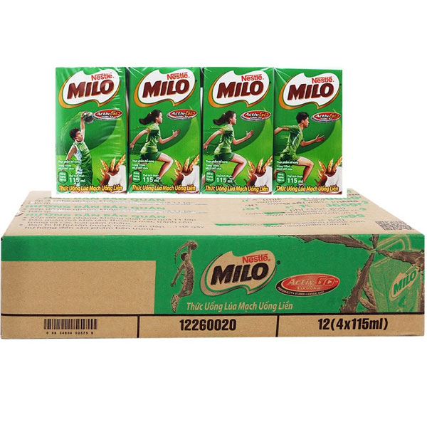 Lốc 4 Hộp Sữa Nestle Milo Hộp Nhỏ 110Ml