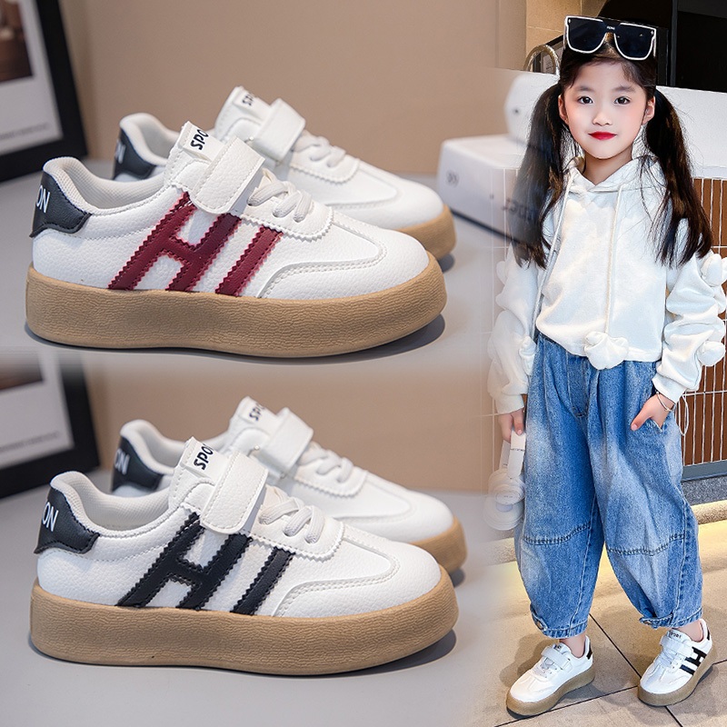  Giày Bata Bé Trai Bé Gái Sọc Hi Giày Thể Dục Cho Bé Giày Biểu Diễn Giày Chạy Bộ Da Pu Siêu Mềm Giày Thể Thao Bé Trai Giày Lười Cho Bé   giaydeptreemkieusashop   