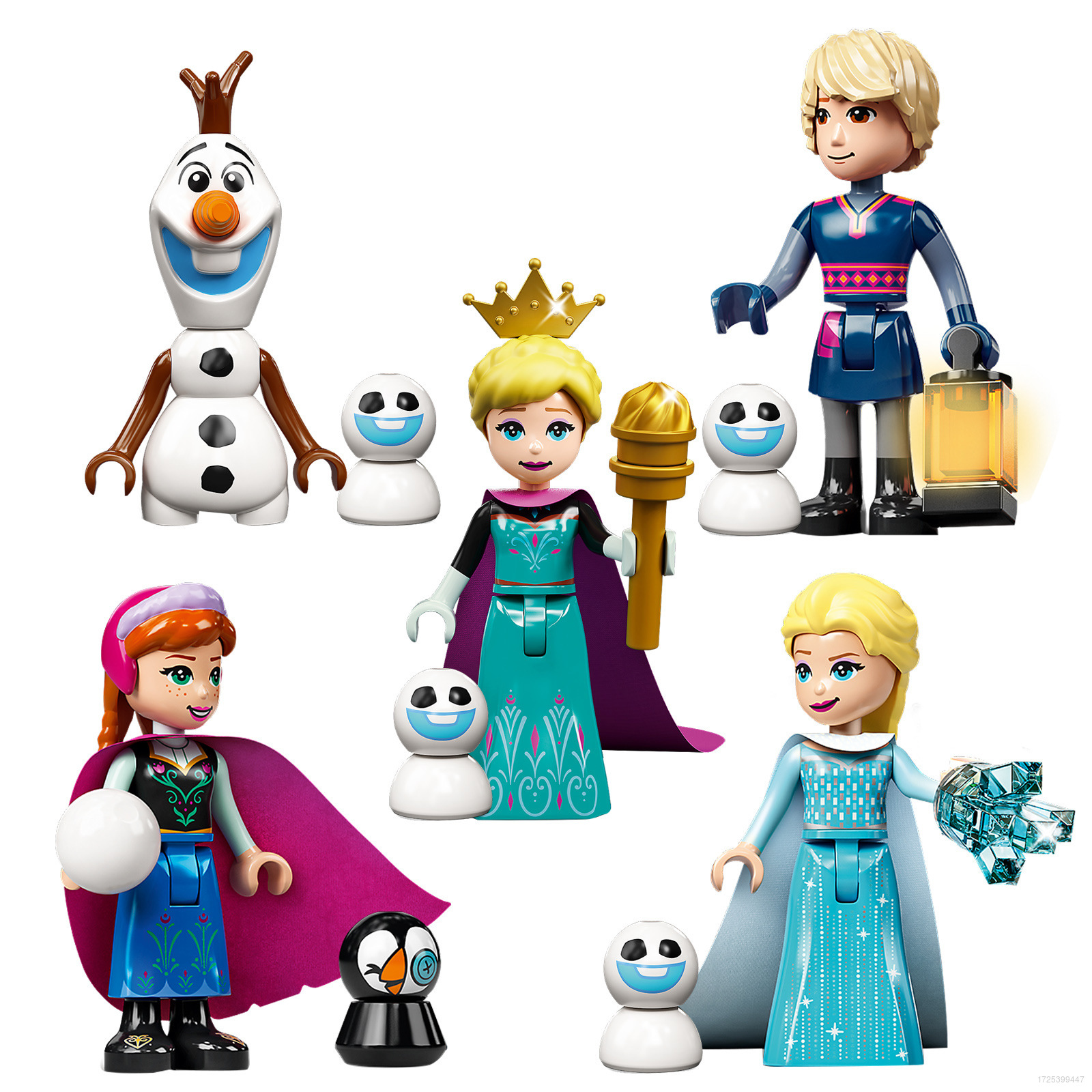 clu Frozen 2 Minifigure Building Blocks Princess Elsa Anna Olaf Kristoff Action Figure Model Dolls Toys For Kids Home Decor Gifts ulc