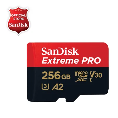 SanDisk Extreme Pro A2 microSD / microSDXC UHS-1 U3 V30 (Up to 170MB/s Read, 90MB/s Write) Memory Card with Adapter SDSQXCZ / SDSQXCY (64GB / 128GB / 256GB / 400GB / 512GB / 1TB)