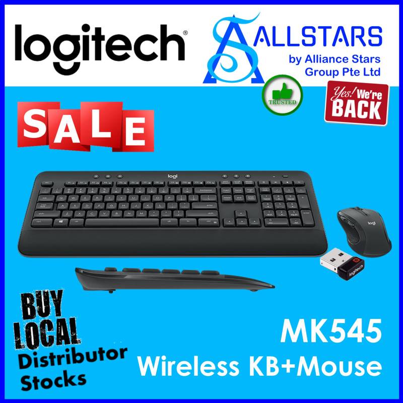 (ALLSTARS : We are Back / Keyboard & Mouse Promo) LOGITECH MK545 Advanced Wireless Combo (920-008696) (Warranty 1year with BanLeong) Singapore