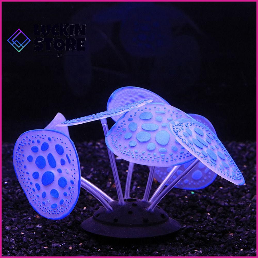 TREND 57SHOP Nhân tạo Cây phát sáng silicon Trang trí bể cá bể cá Silicone San Hô mô phỏng Chất lượng cao Phát sáng Mây san hô Bể cá