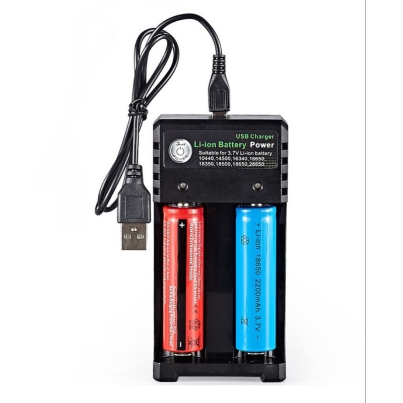 Sạc Pin 3,7v - 4,2v (Sạc Đôi) Cổng USB - Nhỏ Gọn Tiện Lợi