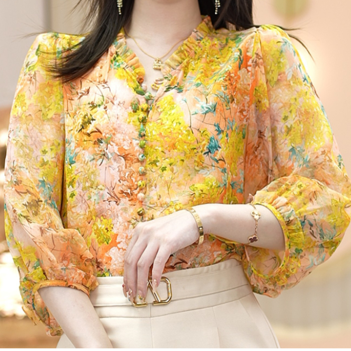 chiffon blouse styles 2021