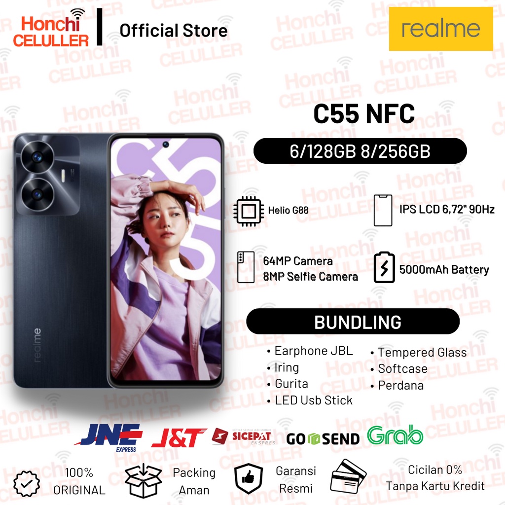 Realme C55 8/256GB 6/128GB Garansi Resmi Realme Indonesia Original Harga  1,999,000 Ringgit*Penghantaran Percuma