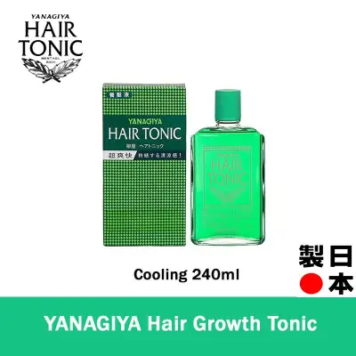 YANAGIYA hair tonic /reduce hair loss, prevent oil & itchy scalp / Cooling 240 ml