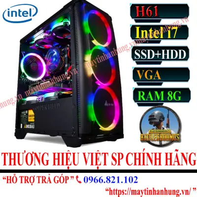 Thùng máy tính để bàn INTEL CORE I7 chuyên game cf, lol, fifa, pubg, gata 5, Genshin Impact ...game giả lập bh 12 tháng