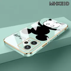 MHKEID Casing Ponsel untuk Realme 9 Pro V25 5G 9i 10 Pro Plus Narzo 50 Pro Case pelapis mewah tipis baru Mickey lucu Casing pelindung Kesing lunak tahan guncangan HP penutup belakang perlindungan lensa Softcase