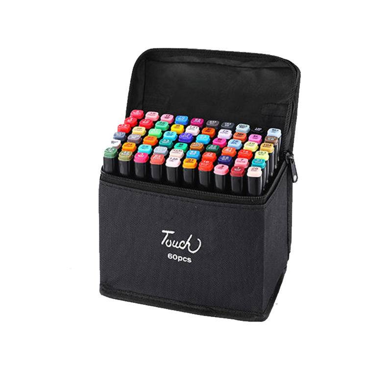 Markers Set Double -head Painting Color Pens Art for School Supplies 24/30/60/80/120 Color