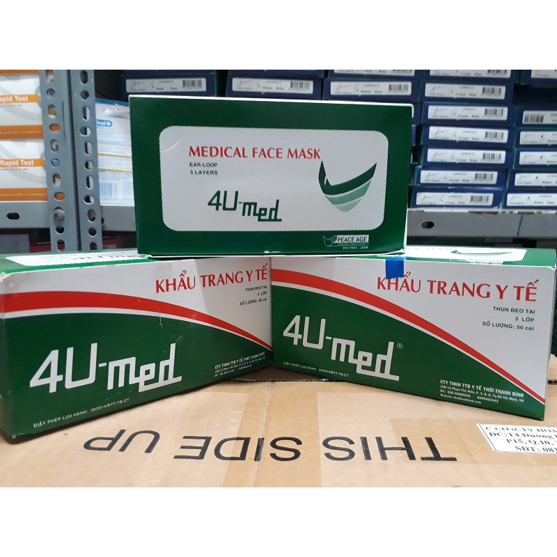 KHẨU TRANG Y TẾ 3 LỚP 4U-MED