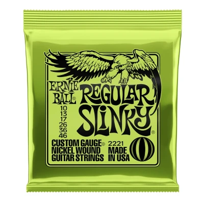 Ernie Ball Regular Slinky Electric Guitar Strings 10-46 (2-Pack)