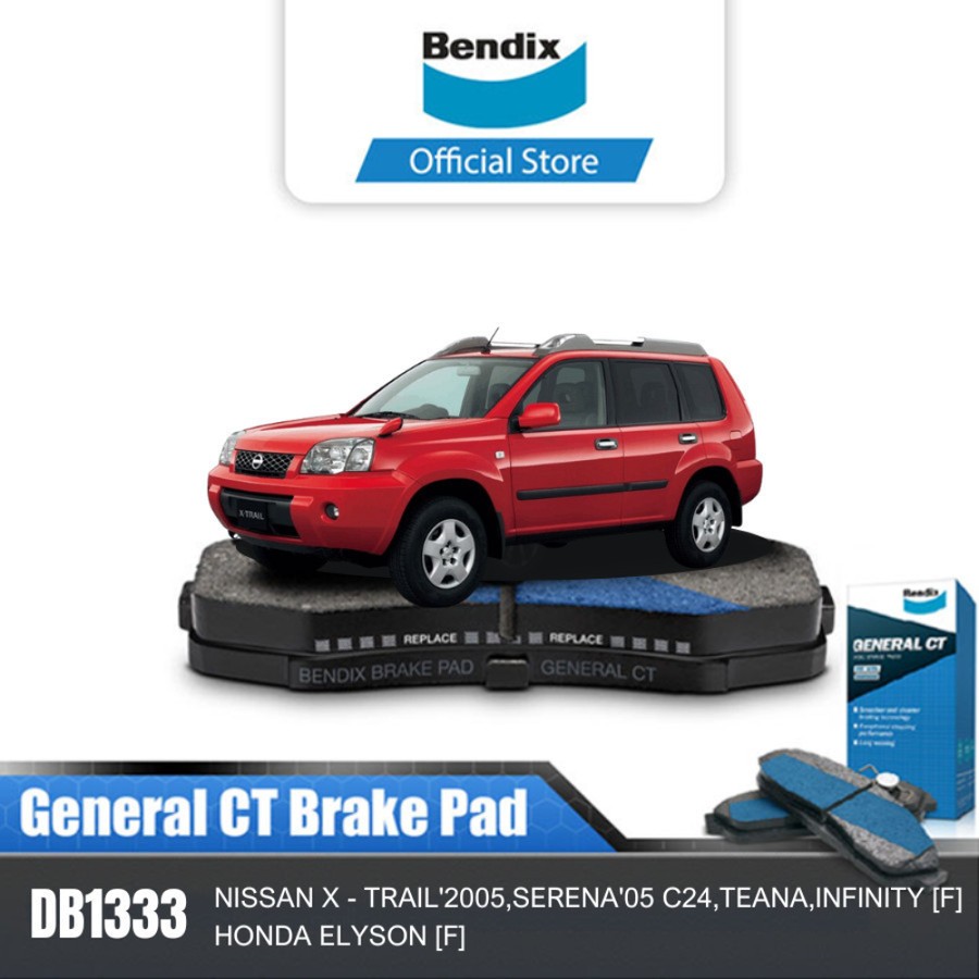 Bendix Kampas Rem Depan Brake Pad Mobil Nissan Xtrail 2005 - DB1333GCT Harga 639,400 Ringgit*Penghantaran Percuma