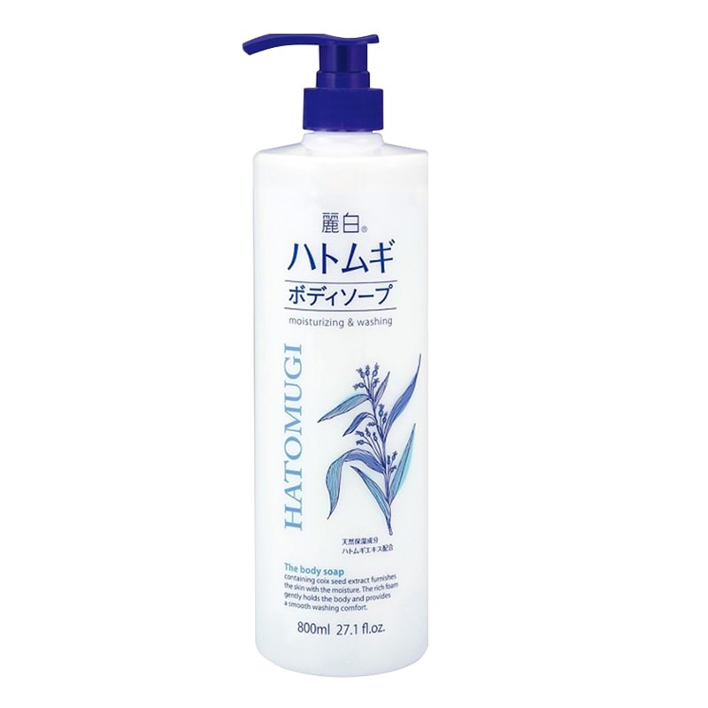 Sữa tắm dưỡng ẩm trắng da chiết xuất hạt ý dĩ hatomugi nhật bản 800ml