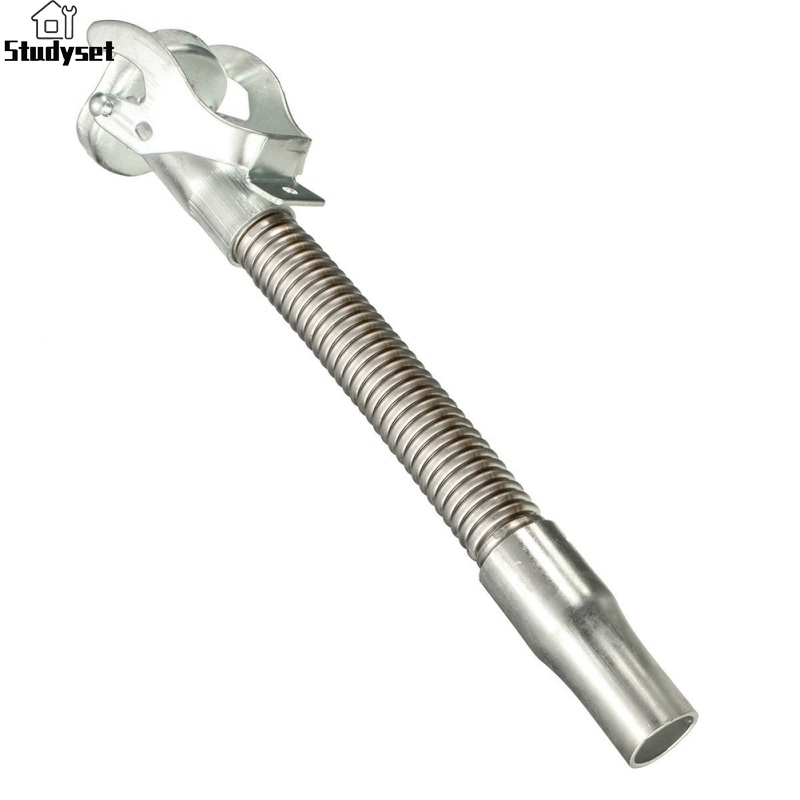 Studyset IN stock Spout Long Nose Flexible Stainless Steel Gasoline Barrel Oil Guide Pipe Thickened Sealing Rubber Ring Connection