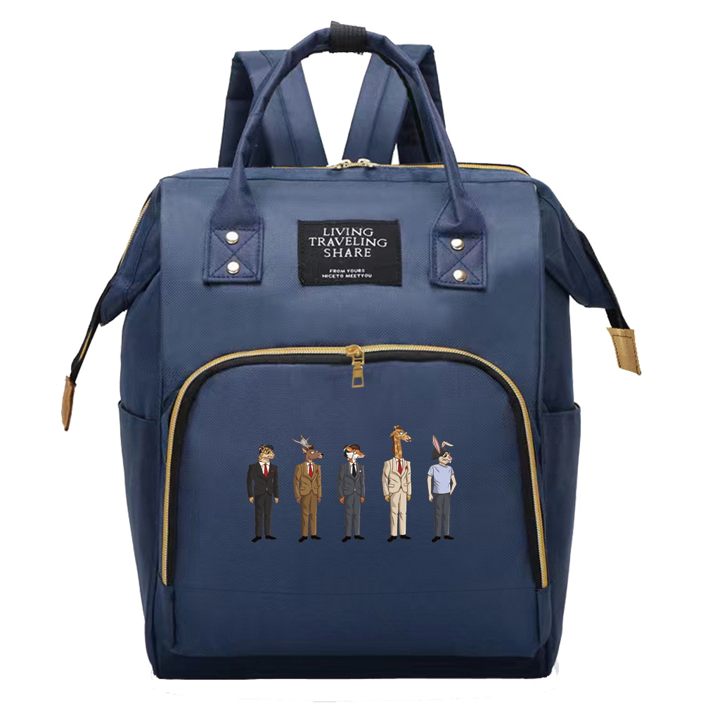 Mothers diaper backpack multifunctional for outdoor use storage and organization of care supplies cartoon series