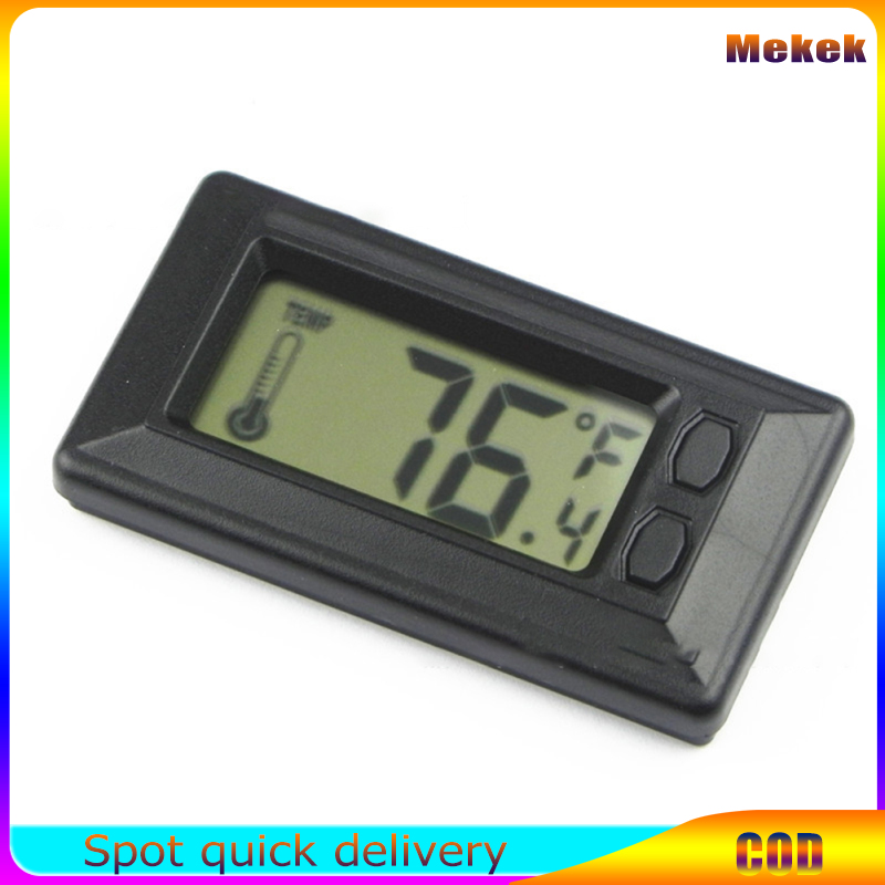 Mekek thiết thực nội thất Màn hình LCD màn hình lớn siêu mỏng nhiệt kế điện tử xe Nhiệt kế kỹ thuật số
