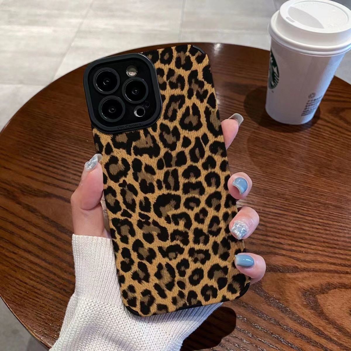 Ốp iPhone 15 Pro Max màu nâu họa tiết Leopard thiết kế XR Max 🔥goya150🔥