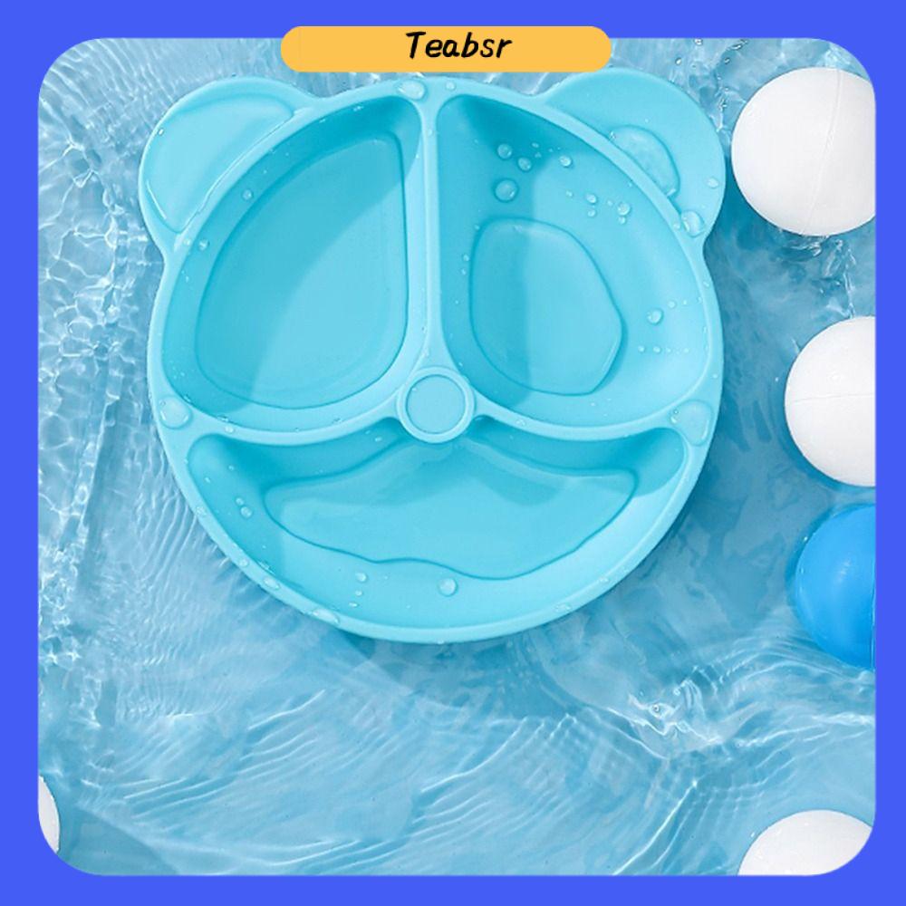 Teabsr 6 cái cốc hút chén đĩa cho trẻ em Khay cho ăn bé mặt hàng an toàn