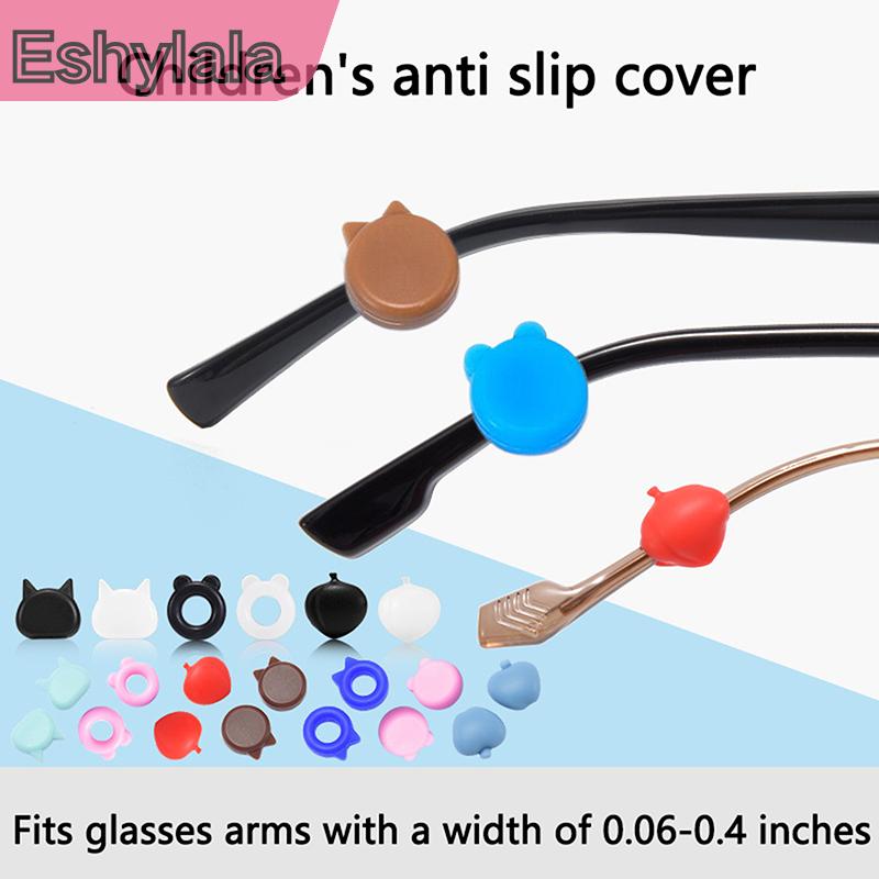 TELV 5คู่ซิลิโคนยึดหูจับหูฟัง, แว่นตากีฬาน่ารักแว่นตาซิลิโคนกันลื่น - ยี่ห้อ Eshylala ราคา 16 บาท*ส่งฟรี