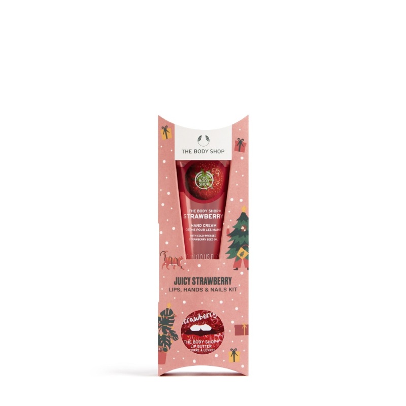 Buy The Body Shop Juicy Strawberry Lips, Hands & Nails Kit (Christmas Gift Set) Singapore