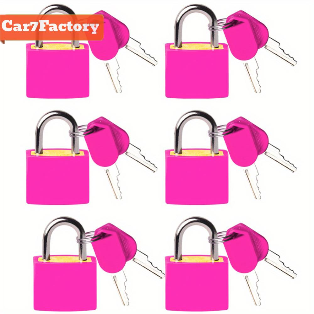 6 cái hành lý khóa với 2 phím du lịch chống trộm khóa vỏ nhựa ngăn kéo ổ khóa va li cho các trường học ký túc xá phòng tập thể dục Locker