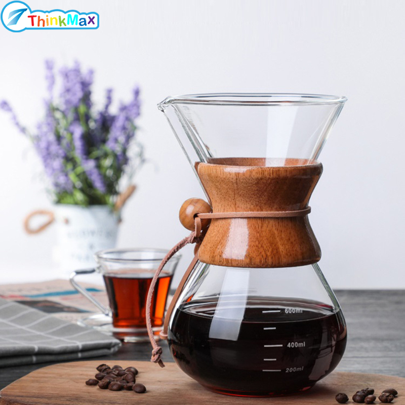 Hand-pour Coffee Filter Cup With Pouring Spout Double-layer Filter Coffee Maker Dripper Set ราคา 647 บาท*ส่งฟรี