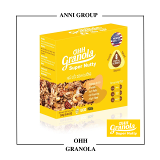 Ngũ Cốc Dinh Dưỡng Super Nutty (Ohh Granola) 250g, Giàu dinh dưỡng từ các loại hạt, Tiêu Chuẩn Chất Lượng FDA - Hoa Kỳ thumbnail