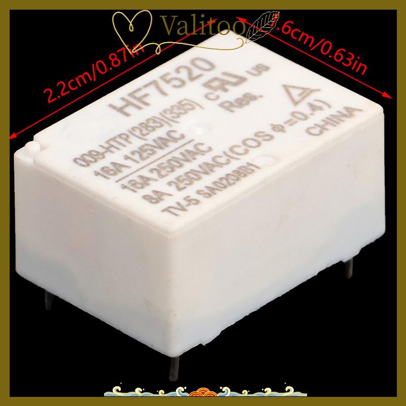 [Valitoo] Hf7520 009-htp tải cao 10a 16A thường mở 4-pin kê nhiệt độ không đổi điện sưởi ấm ấm tiếp sức