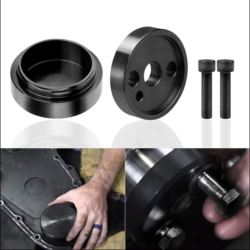 Litake【hàng có sẵn】 nắp trước dụng cụ lắp đặt con dấu trục khuỷu 1338 5046 tay áo mặc trục khuỷu dụng cụ lắp Tương thích cho 1989-2016 Cummins